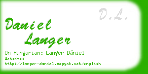 daniel langer business card